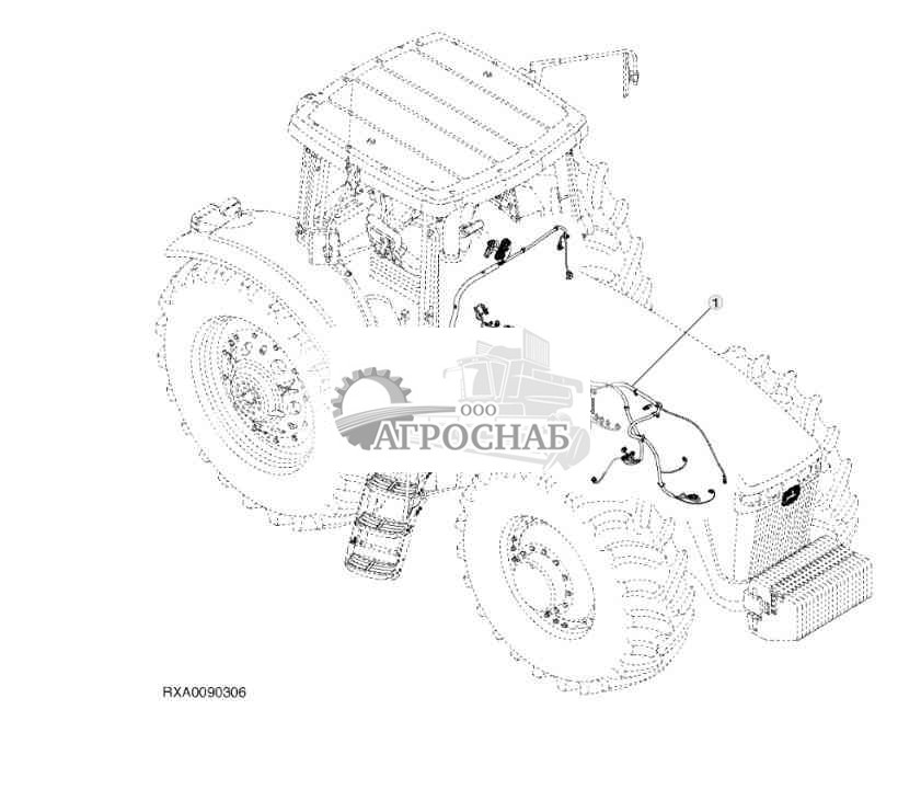 Жгут проводов, коробка передач 